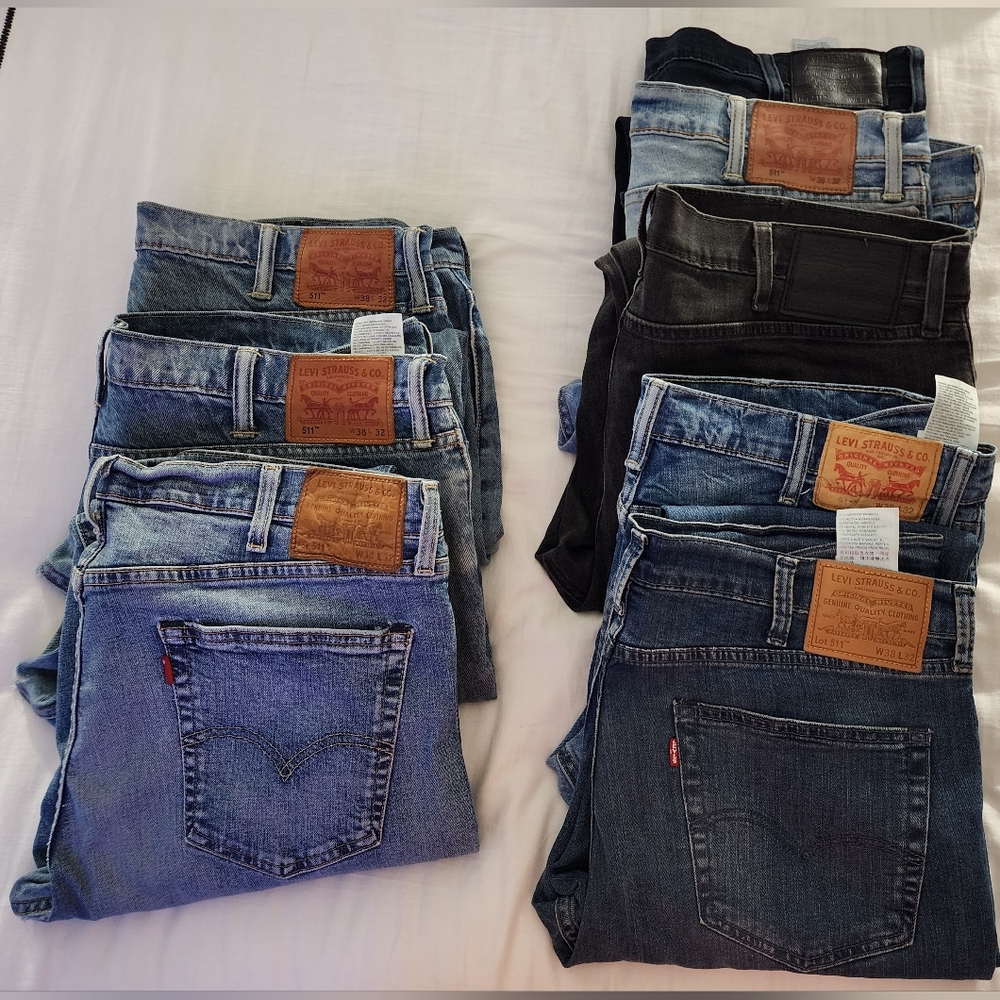 Levis Jeans 511 - Qty 8 - W38 L32